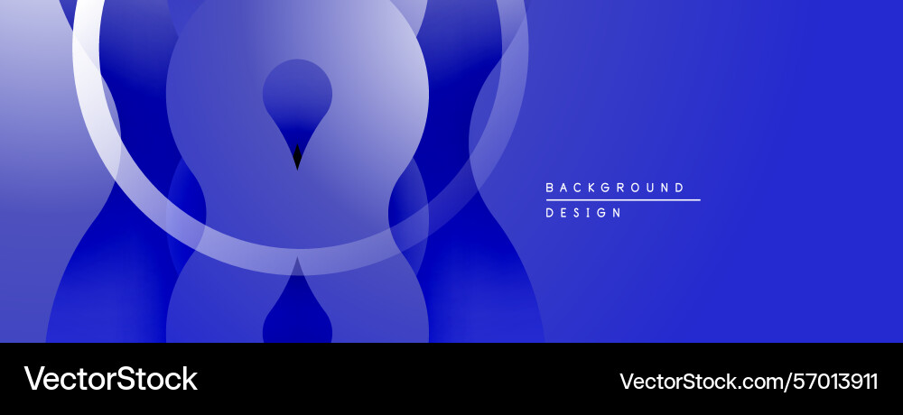 Abstract blue design features overlapping shapes Abstract blue design features overlapping shapes Vector Image