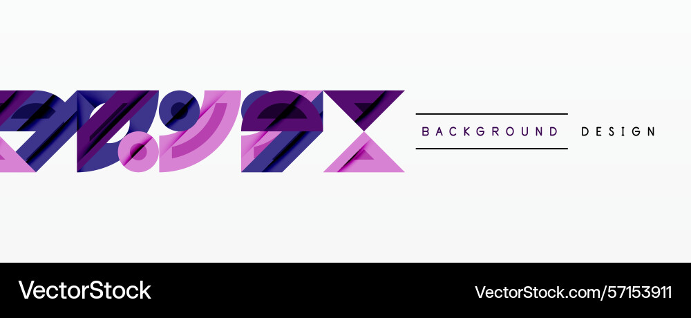 Abstract design features overlapping purple vector image