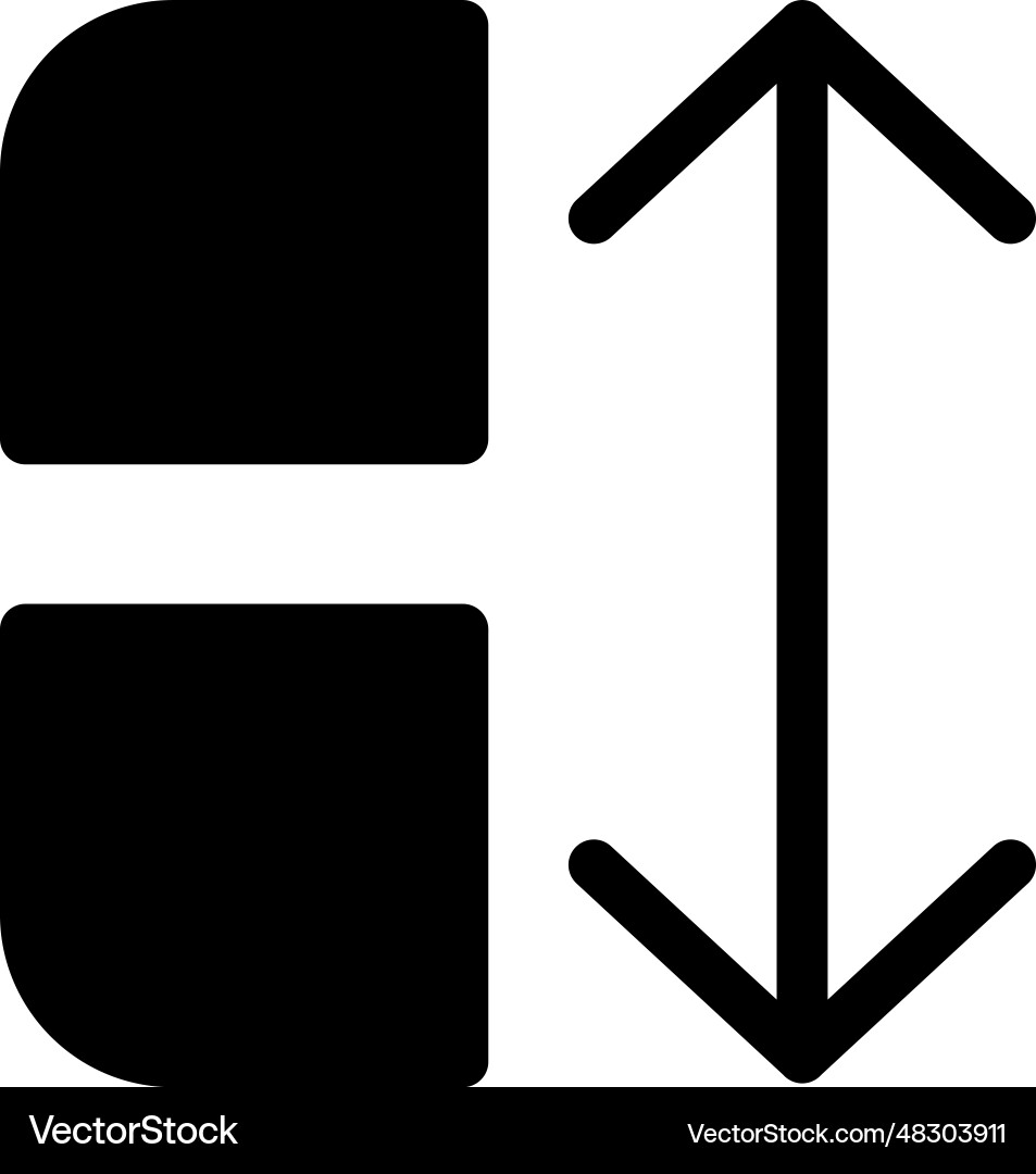 Apps sort icon vector image