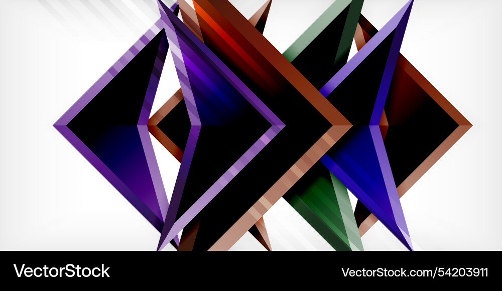Arrows with 3d effect abstract background Vector Image