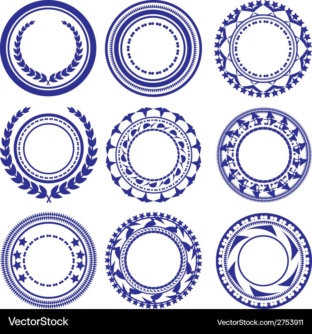 Circle Motif Pattern vector image