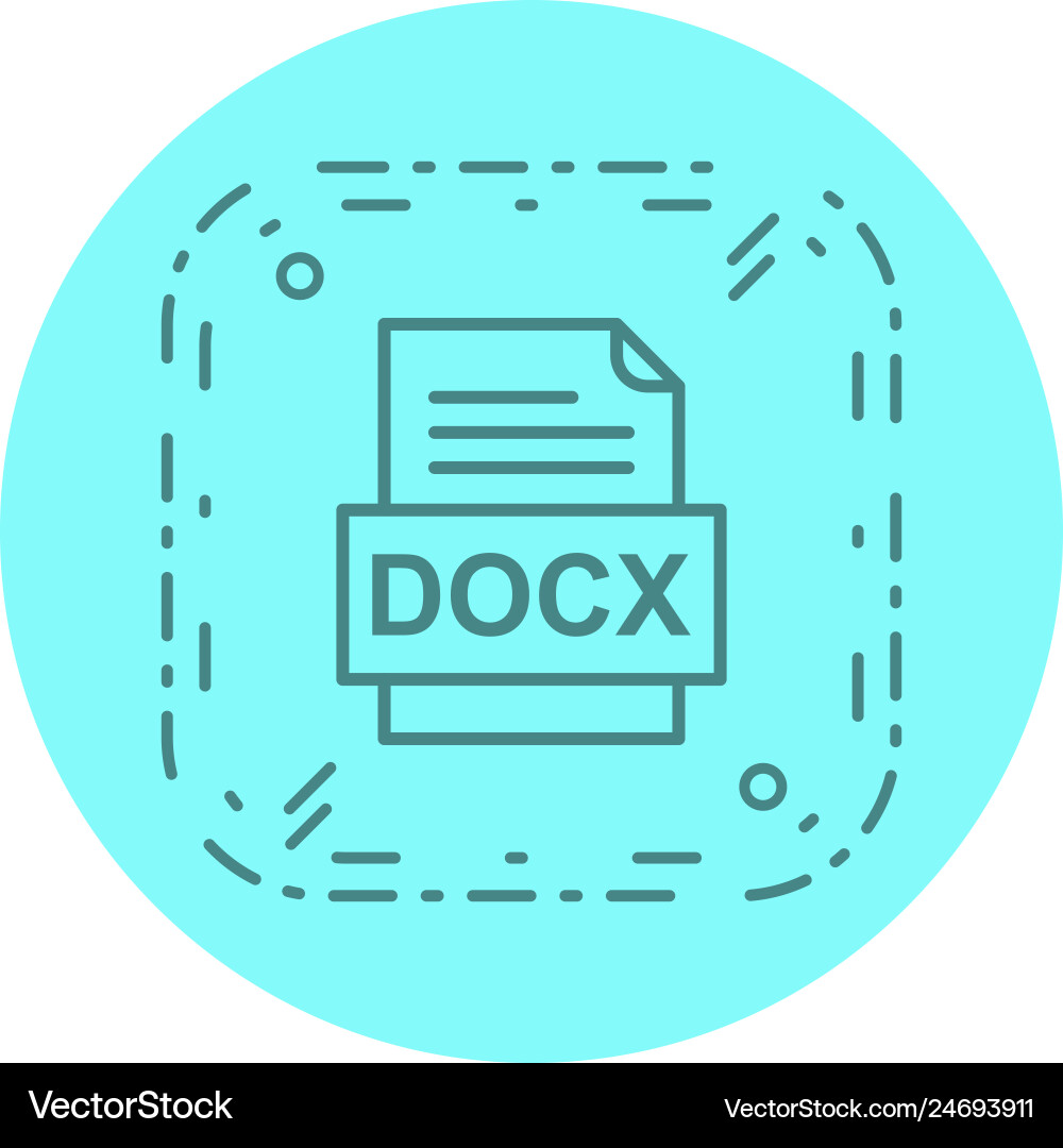 Docx file document icon Vector Image