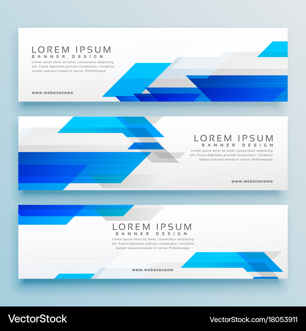 Dynamic Header Banner Collection vector image