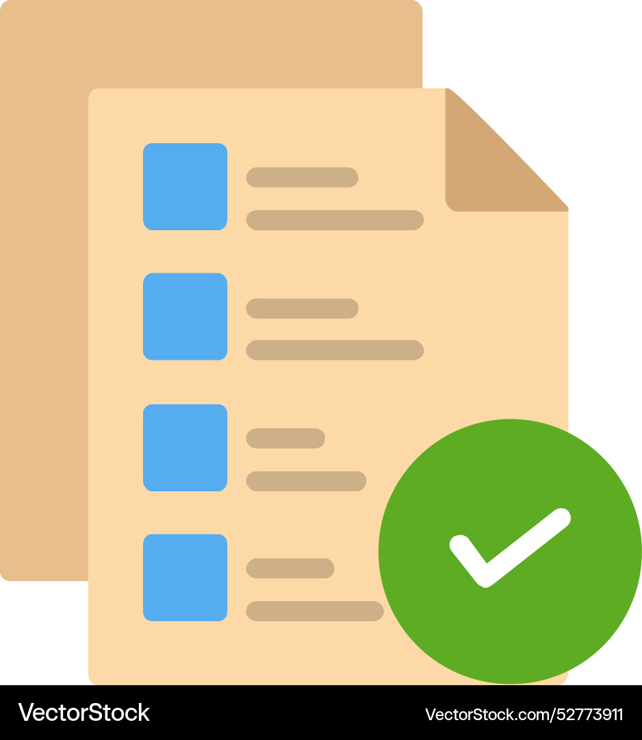 File check icon design vector image