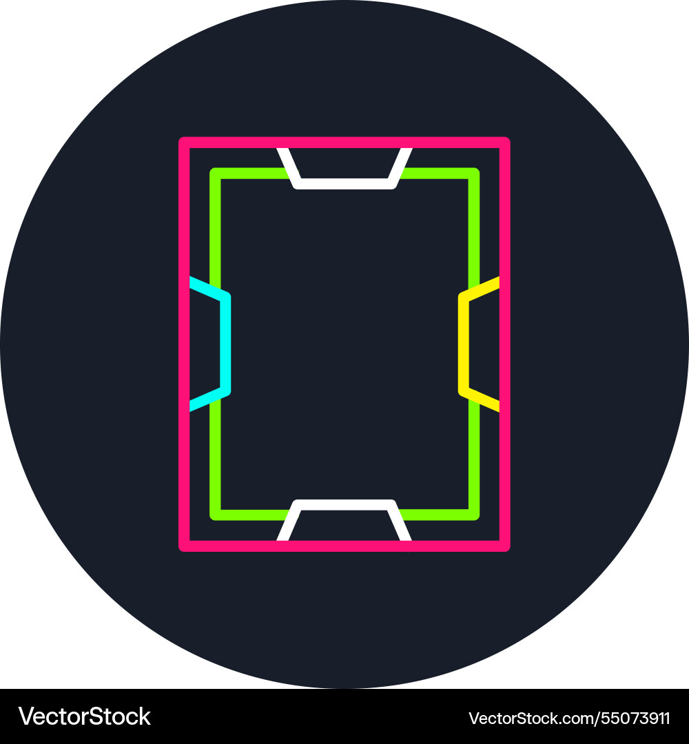 Frame line multi color icon Vector Image
