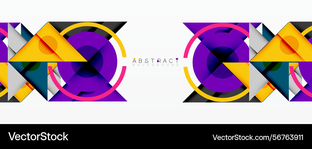 Geometric shapes overlap creating vibrant Geometric shapes overlap creating vibrant vector image