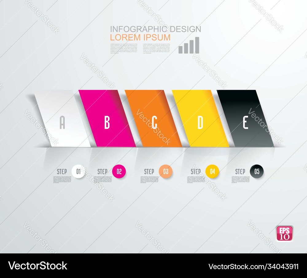 Minimal timeline or option line design Minimal timeline or option line design vector image