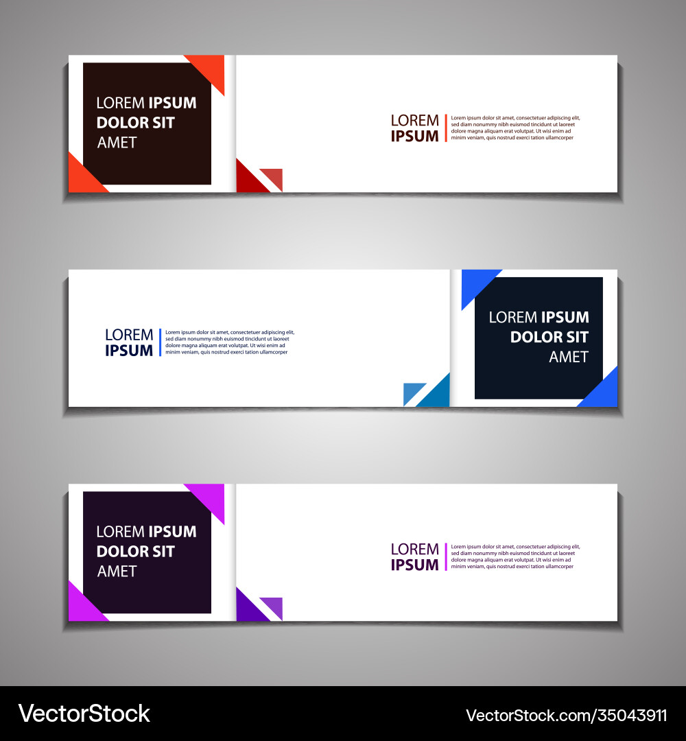 Web banner header footer background template Web banner header footer background template Vector Image