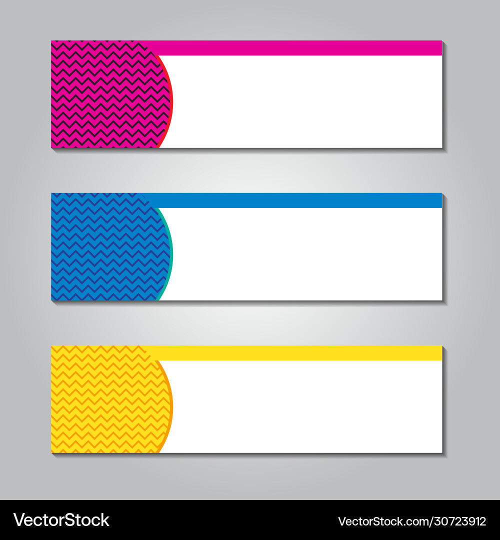 Abstract design web banner colorful gradient Abstract design web banner colorful gradient vector image