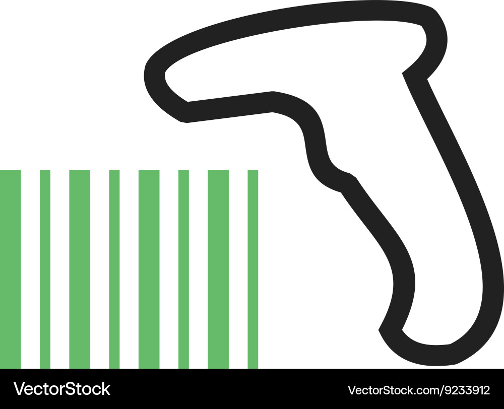 Bar code reader vector image