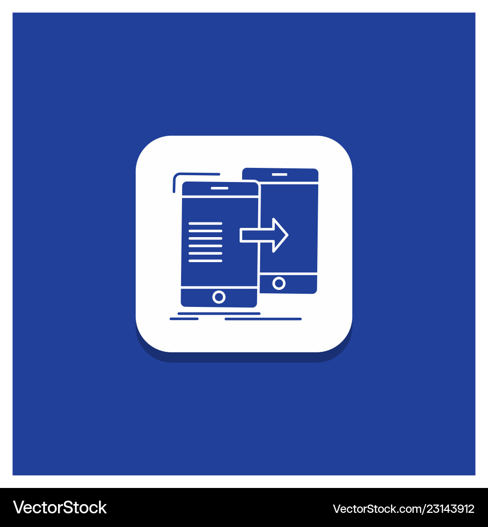 Blue round button for data sharing sync Blue round button for data sharing sync vector image