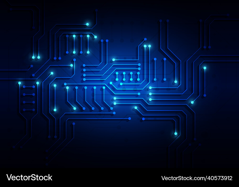 Circuit technology background with hi-tech digital Circuit technology background with hi-tech digital vector image