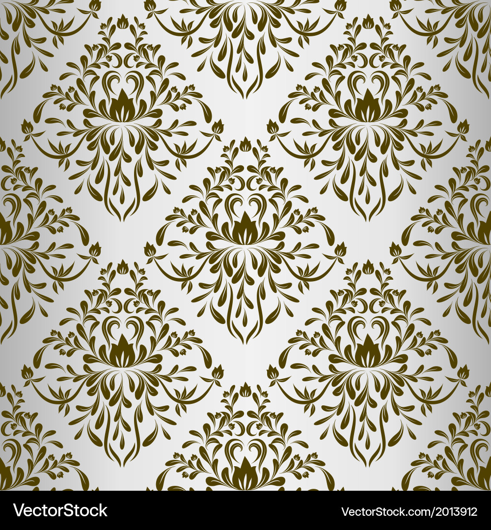 Damask pattern vector image