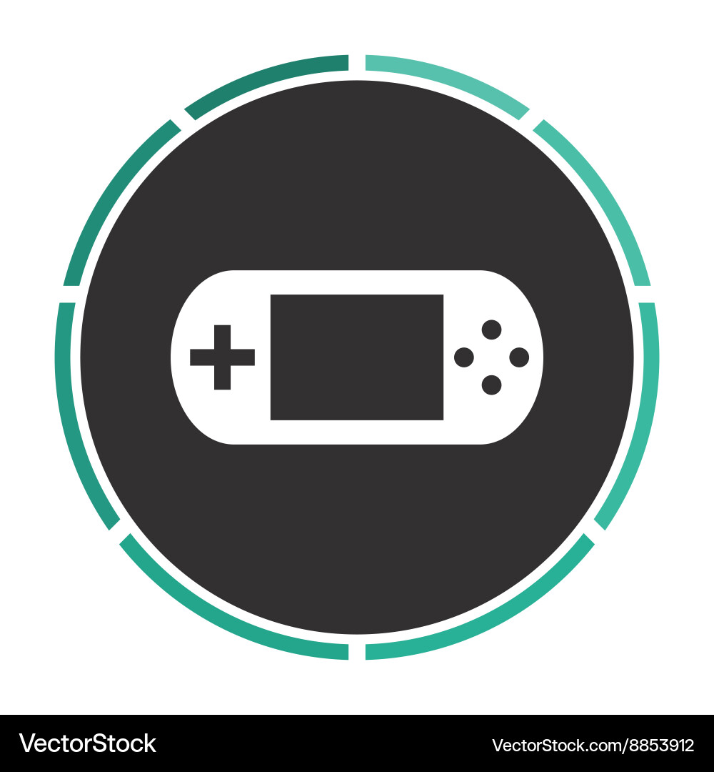 Game gadget computer symbol Game gadget computer symbol Vector Image