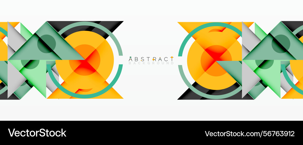 Geometric shapes overlap creating vibrant Geometric shapes overlap creating vibrant vector image