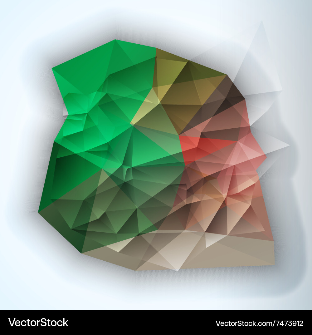 Geometric triangular abstract modern vector image