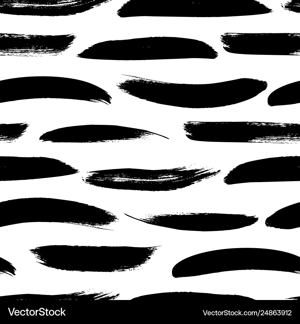 Horizontal Brushstroke Pattern vector image