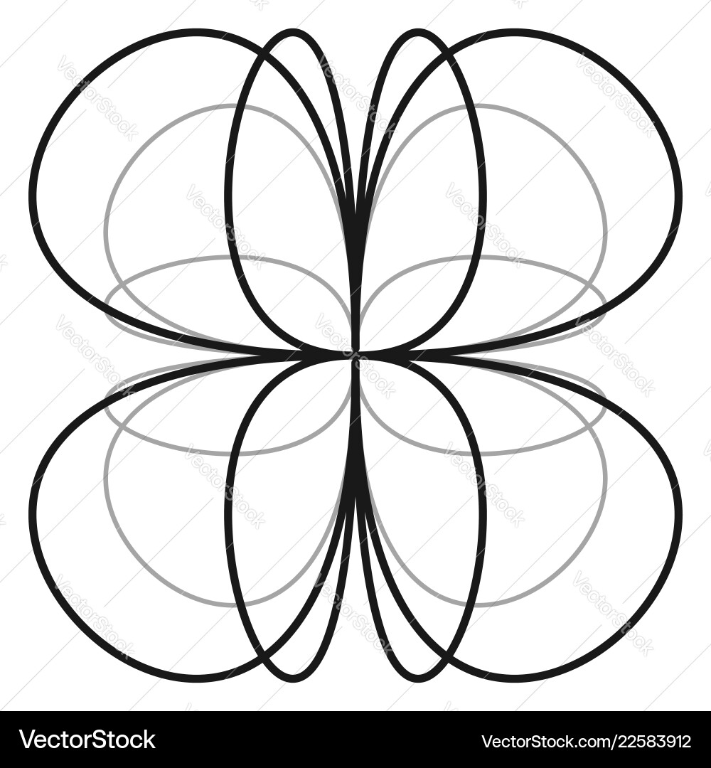 Intersecting lines w symmetric geometry abstract Intersecting lines w symmetric geometry abstract vector image