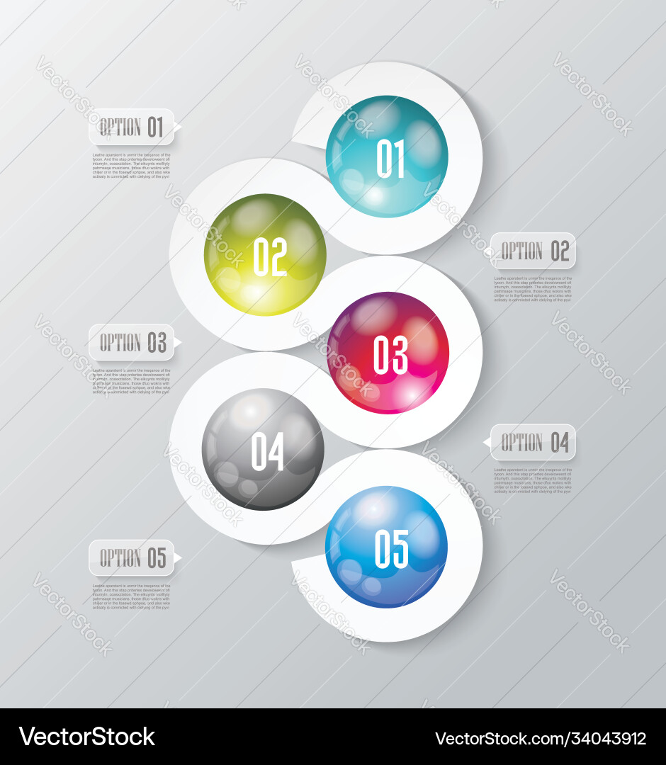 Minimal timeline or option line design Minimal timeline or option line design vector image