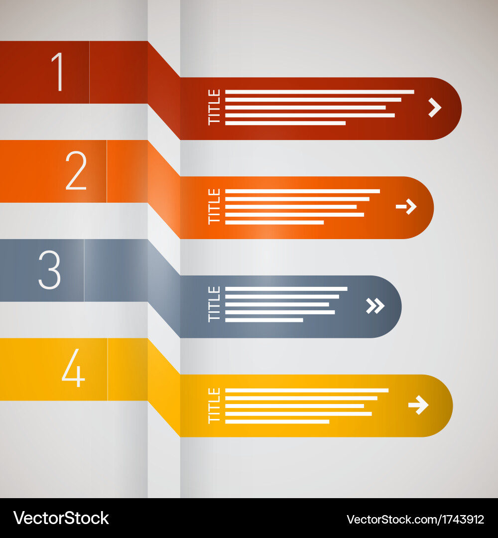 Progress steps for tutorial infographics vector image