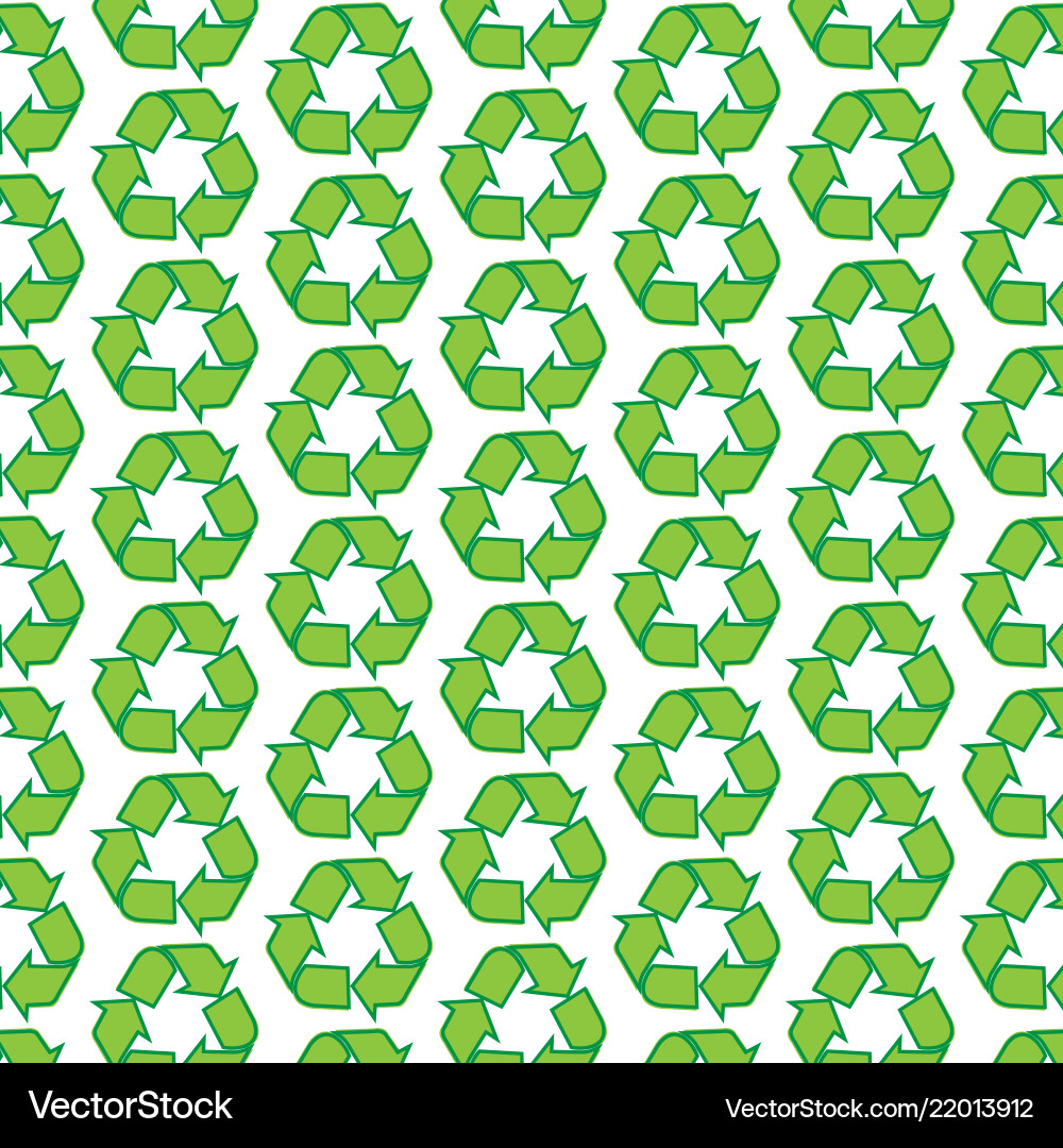 Recycle Pattern Background vector image