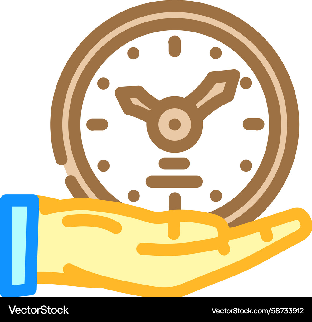 Time Saving Icon - Efficiency Symbol Vector Image