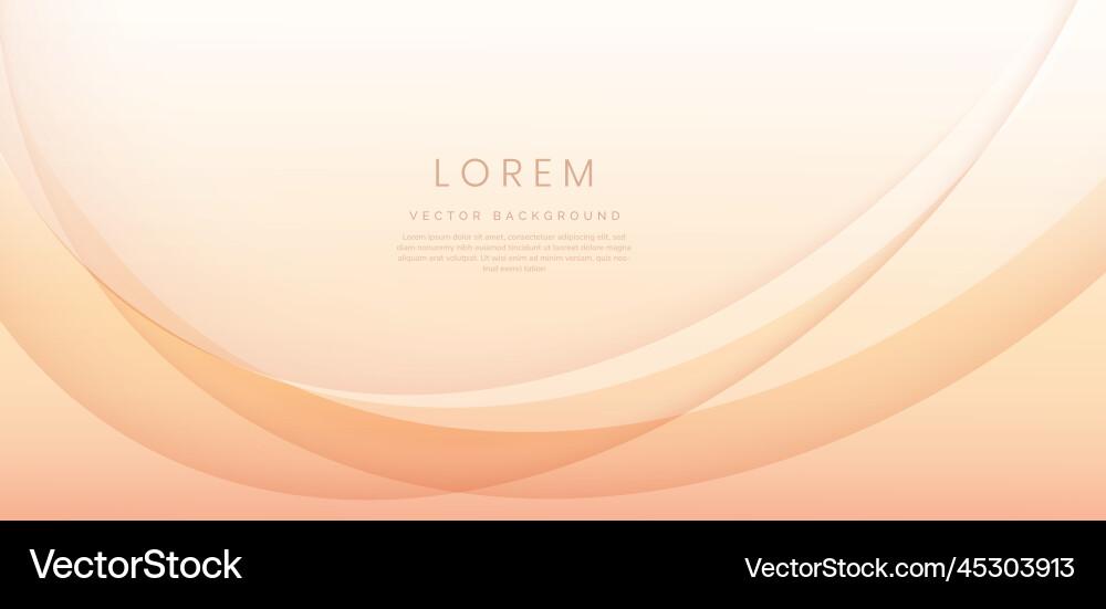 Abstract modern shiny soft orange gradient curved Abstract modern shiny soft orange gradient curved vector image