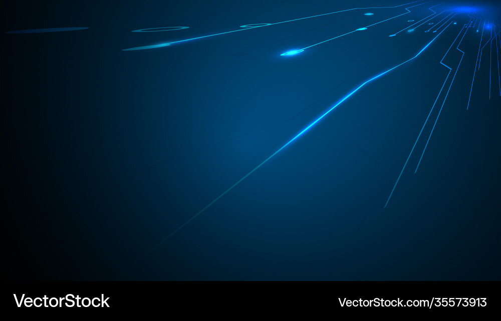 Abstrakte Linien und Punkte Perspektive futuristisch Vektorbild