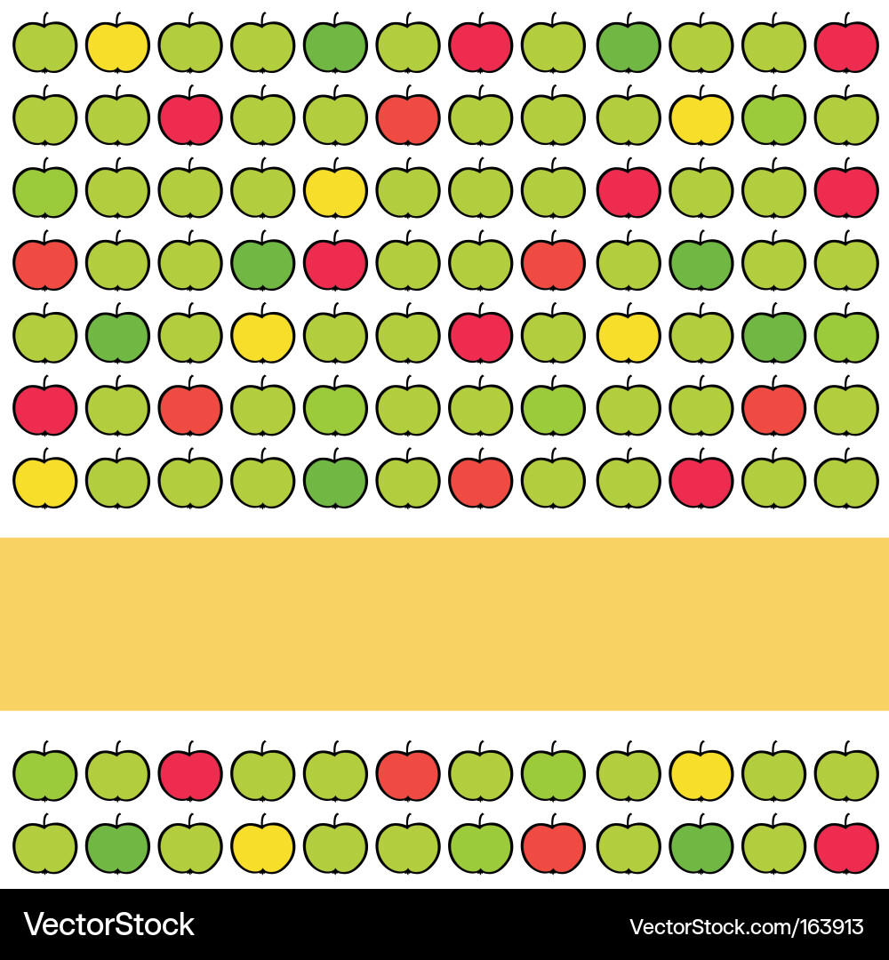 Apple Celebration Background Vector Image