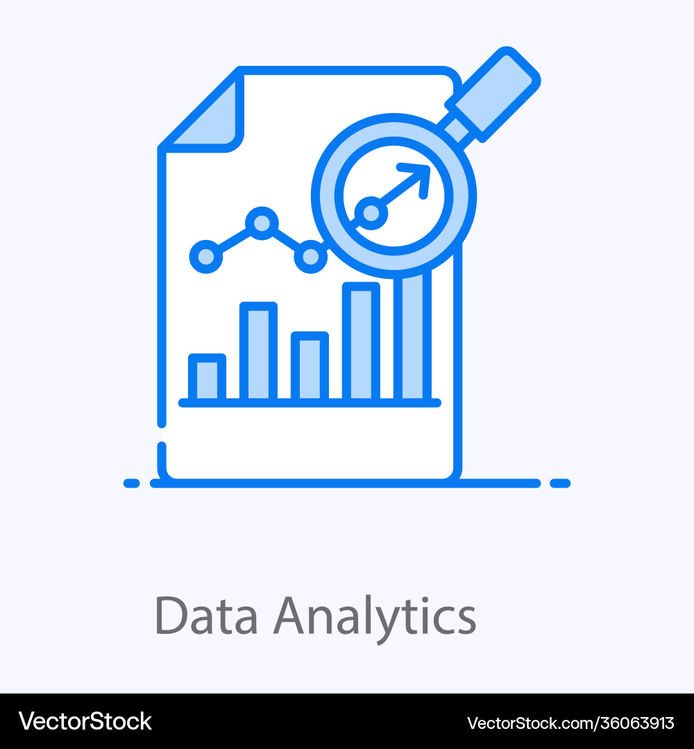 Data analytics Vector Image
