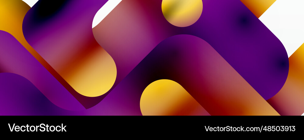 Gradient geometry minimalist fusion of lines Vector Image