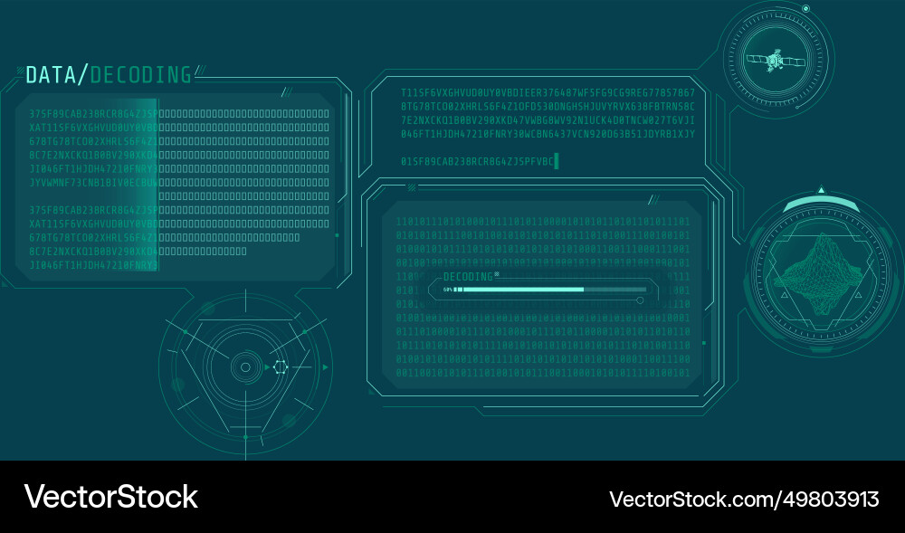 Interface for decoding satellite data about Interface for decoding satellite data about vector image