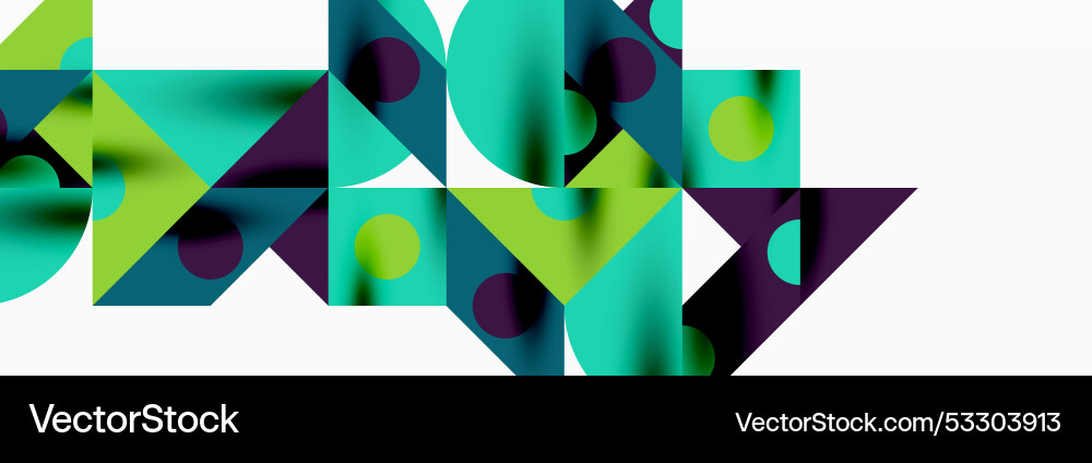Trendy triangles lines round elements and circles Vector Image