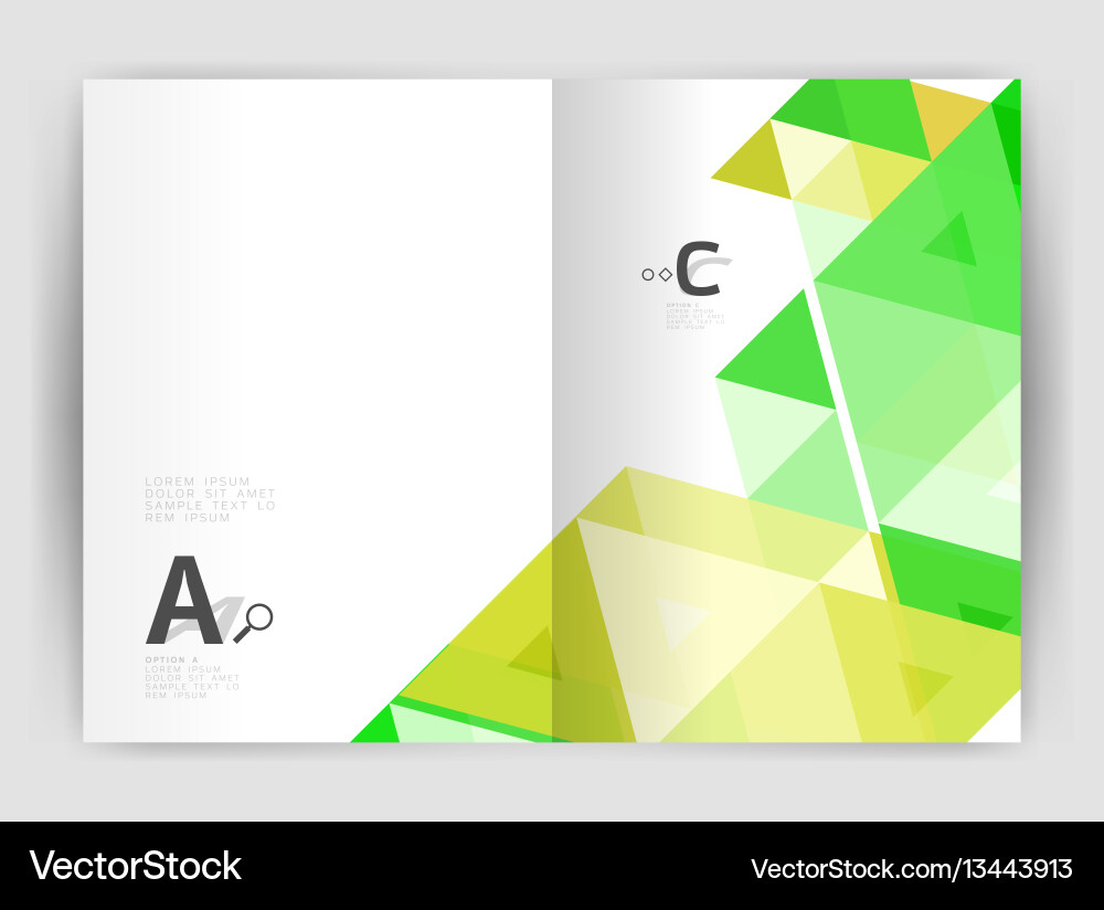 Triangle print template Vector Image
