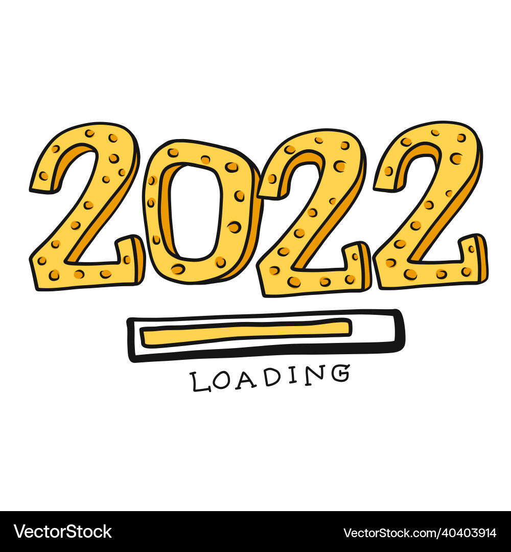 2022 loading word 2022 loading word vector image