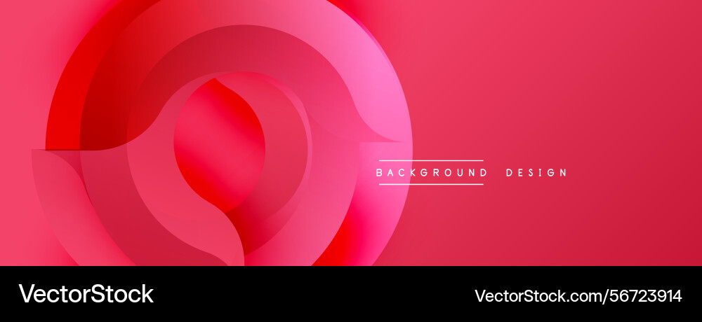 Abstract red design features overlapping circular Abstract red design features overlapping circular vector image