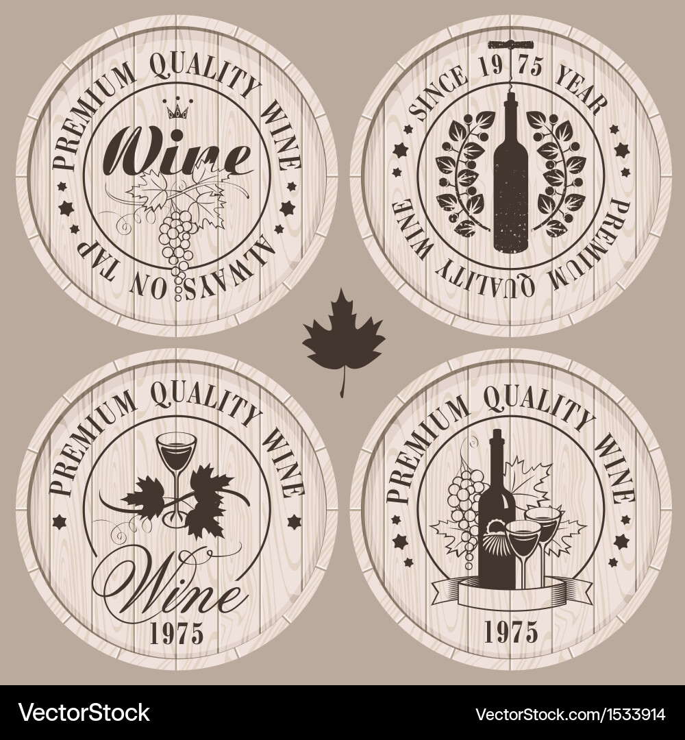 Barrel wine Royalty Free Vector Image - VectorStock