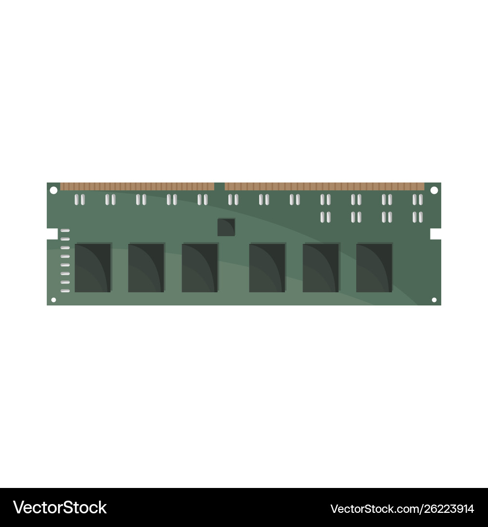 Design memory and ram icon collection Vector Image