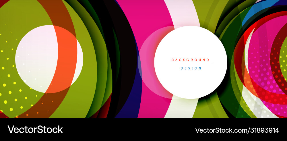 Dynamic Circle Background vector image