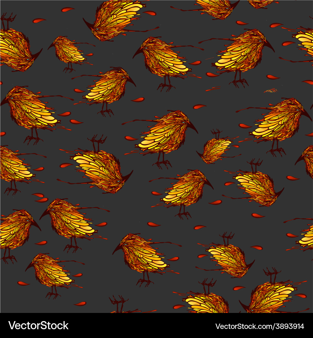 Elegant Bird Pattern vector image