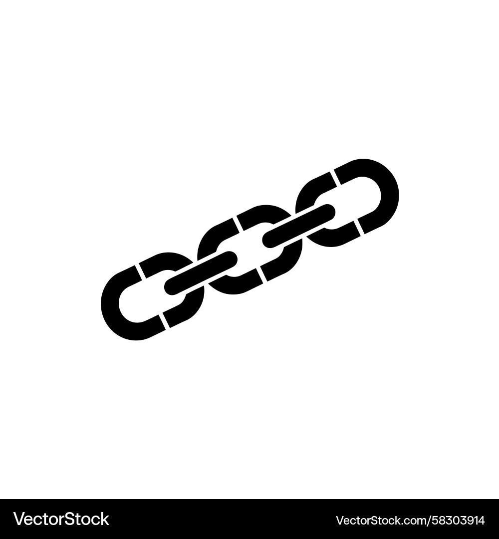 Interlocking Chain Links Vector Image