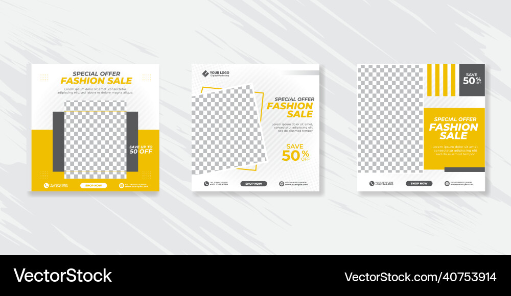 Moderne Promotion Quadrat-Web-Banner für soziale Moderne Promotion Quadrat-Web-Banner für soziale vektorbild