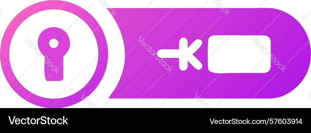 Revoke access icon delete key remove permission Vector Image