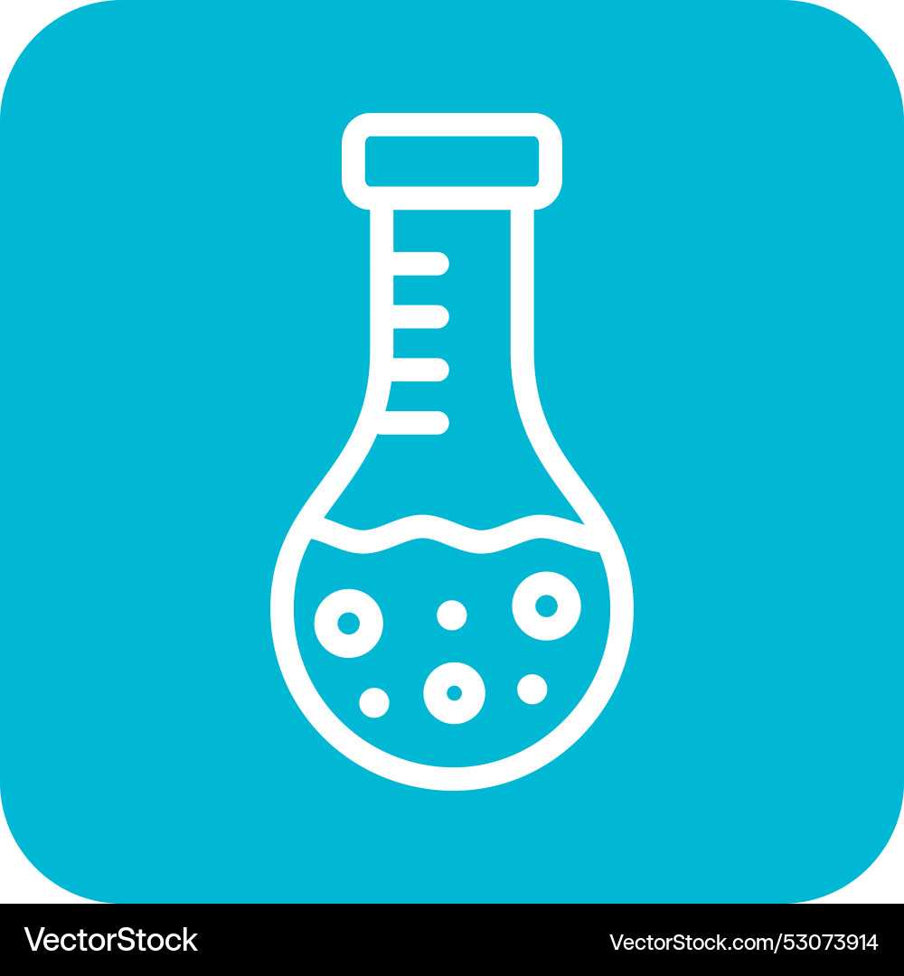 Round flask icon design Vector Image