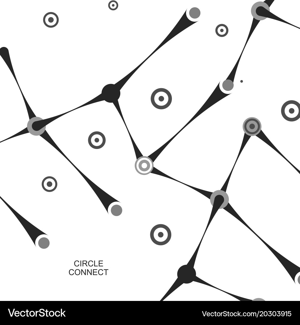 Abstract line science background vector image