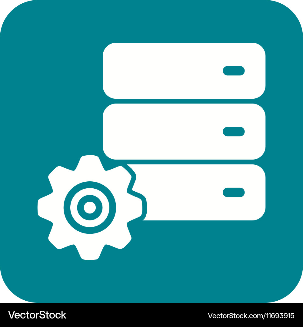 Database settings Vector Image