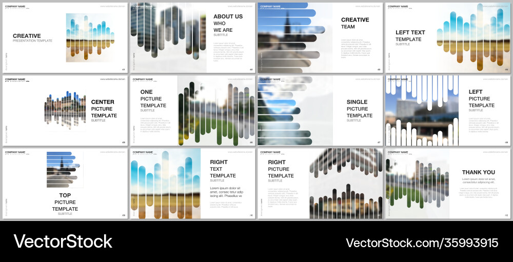 Presentation templates multipurpose Royalty Free Vector