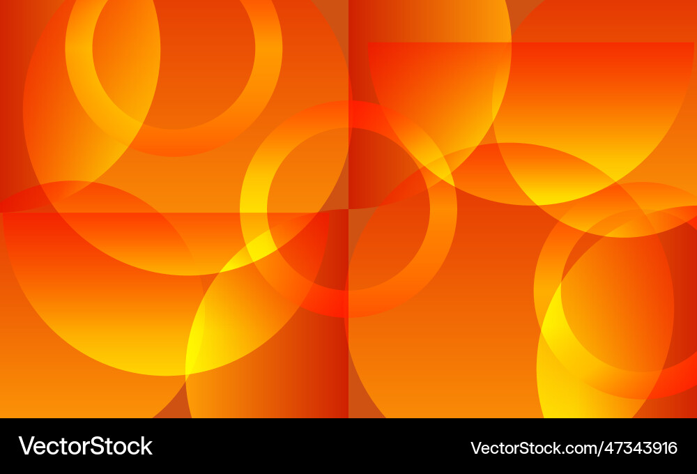 Abstract orange circle overlapping layer Abstract orange circle overlapping layer vector image