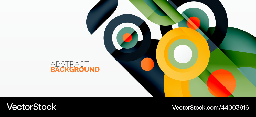 Abstract round shapes background minimalist Abstract round shapes background minimalist Vector Image