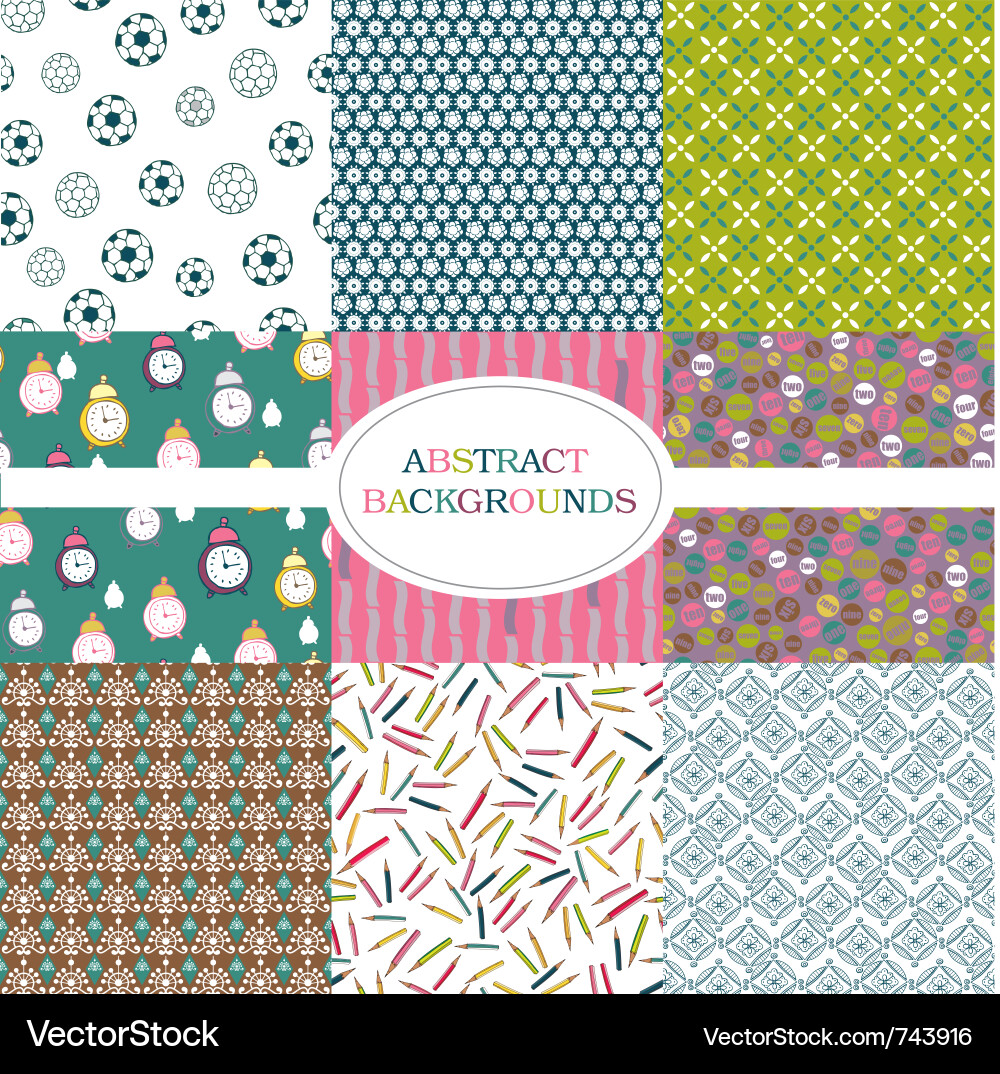 Classic patterns Vector Image